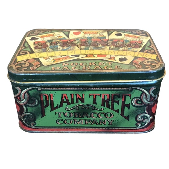 3 Kings Plain Tree Tobacco Company Tin - Picture 3 of 8
